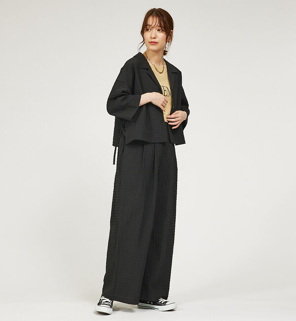 abahouse mavie「【セットアップ対応】サッカーボーダーショートシャツジャケット」|その他|