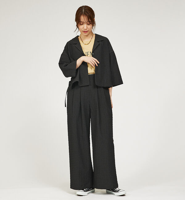 abahouse mavie「【セットアップ対応】サッカーボーダーショートシャツジャケット」|その他|