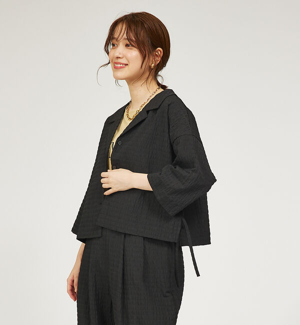 abahouse mavie「【セットアップ対応】サッカーボーダーショートシャツジャケット」|その他|