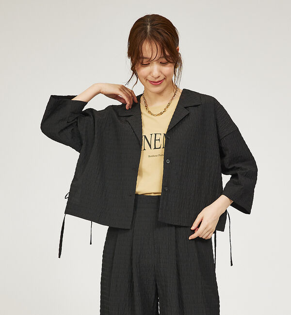 abahouse mavie「【セットアップ対応】サッカーボーダーショートシャツジャケット」|その他|