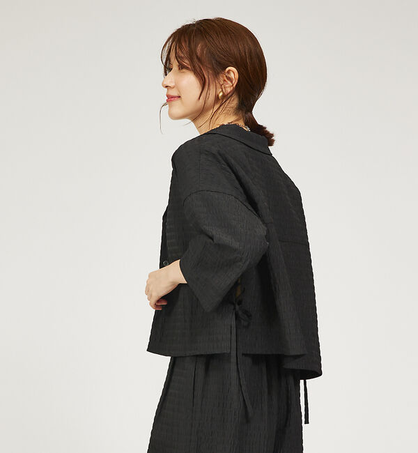 abahouse mavie「【セットアップ対応】サッカーボーダーショートシャツジャケット」|その他|