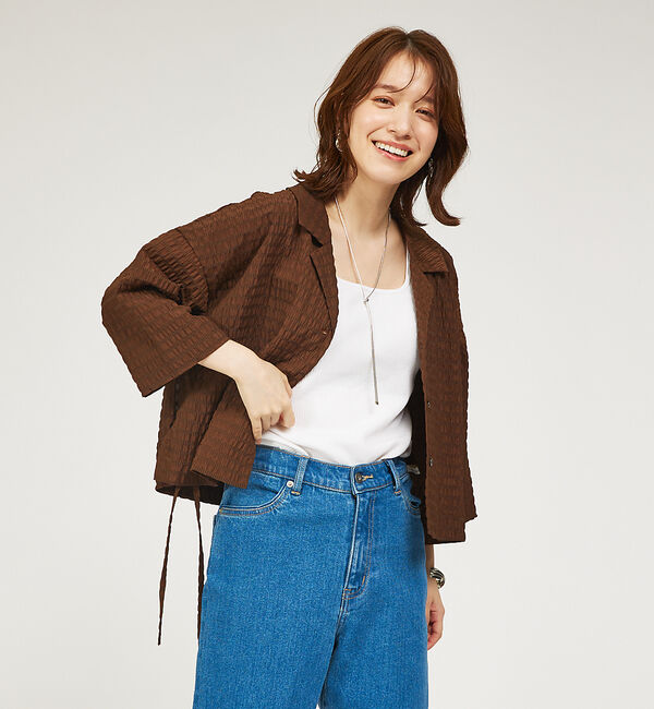 abahouse mavie「【セットアップ対応】サッカーボーダーショートシャツジャケット」|その他|