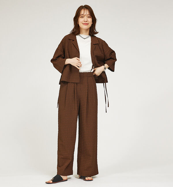 abahouse mavie「【セットアップ対応】サッカーボーダーショートシャツジャケット」|その他|