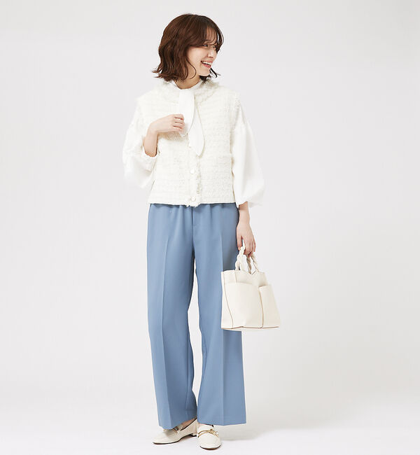 abahouse mavie「ツィードニットベスト」|ベスト・ジレ|