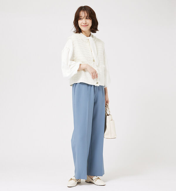 abahouse mavie「ツィードニットベスト」|ベスト・ジレ|