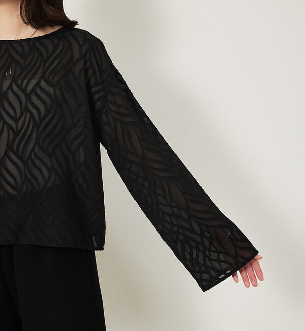 abahouse mavie「シアージャガードブラウス」|ベスト・ジレ|