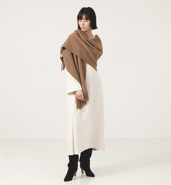 The Store by C' 「【ASAUCE MELER】ベビーキャメルストール」|マフラー|