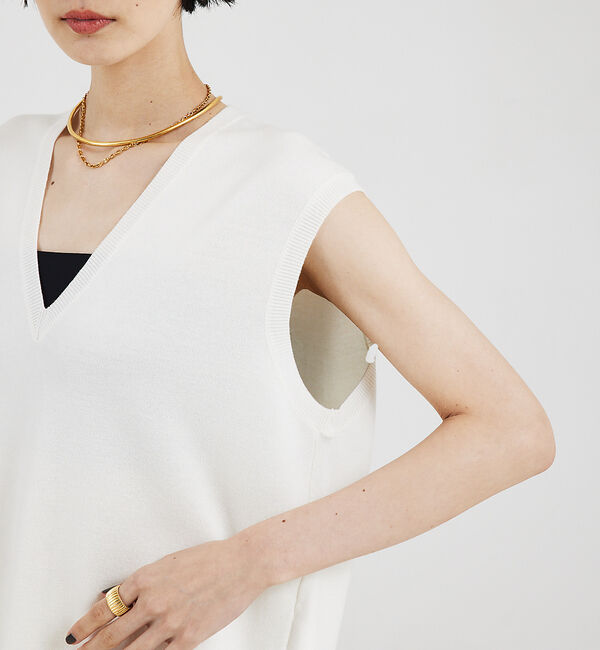 The Store by C' 「【COCUCA】スムースロングニットベスト」|ベスト・ジレ|