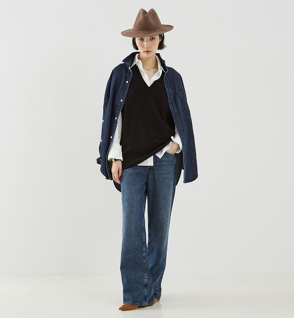 The Store by C' 「【COCUCA】スムースロングニットベスト」|ベスト・ジレ|