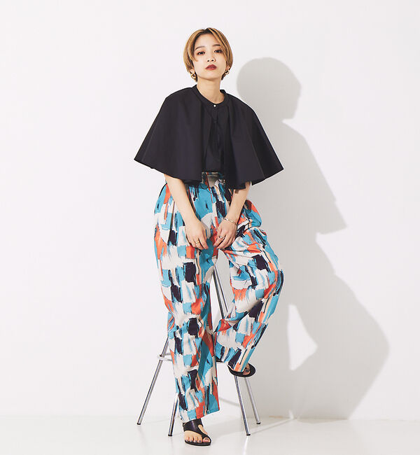 NOMINE「ギャザーボリュームカラーブラウス」|シャツ・ブラウス|