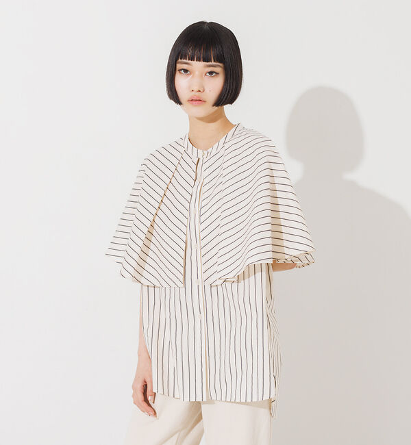 NOMINE「ギャザーボリュームカラーブラウス」|シャツ・ブラウス|その他