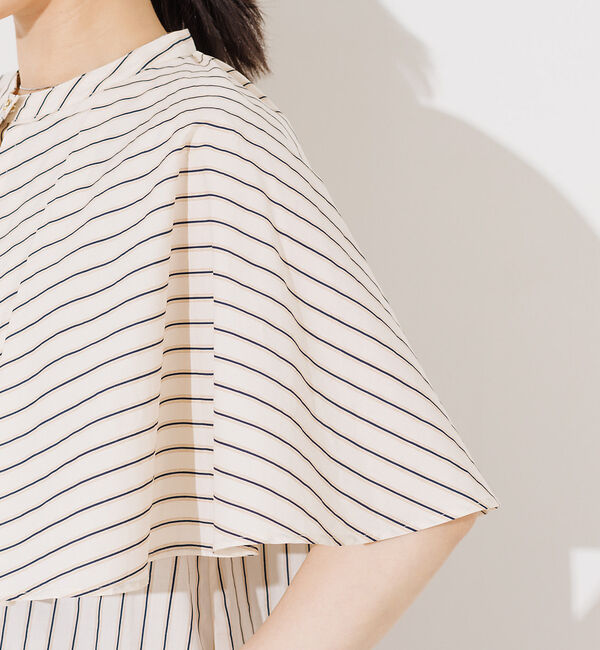 NOMINE「ギャザーボリュームカラーブラウス」|シャツ・ブラウス|