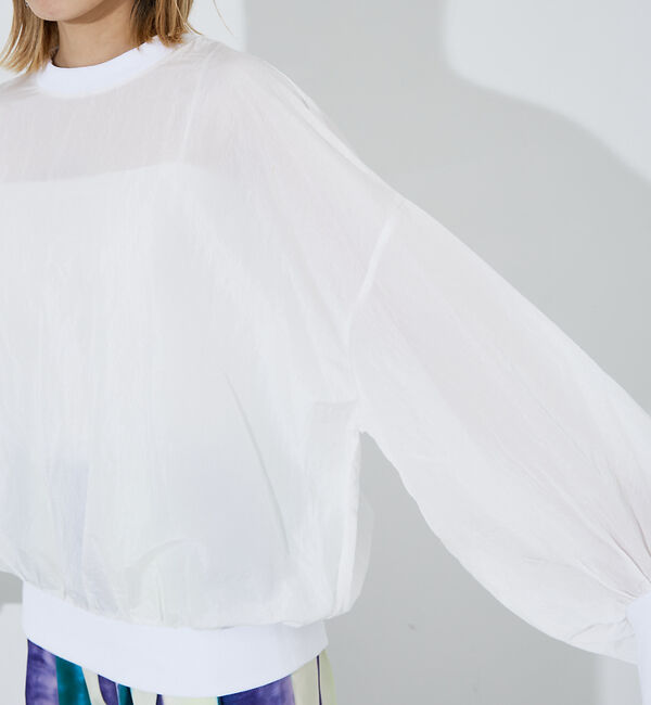 NOMINE「袖ボリューム シャツプルオーバー」|シャツ・ブラウス|