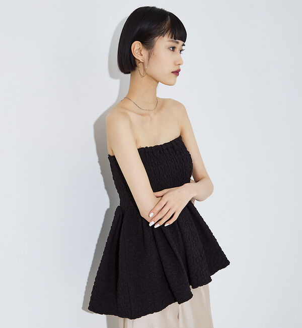 NOMINE「ふくれ ジャガード ビスチェ キャミソール」|キャミソール|