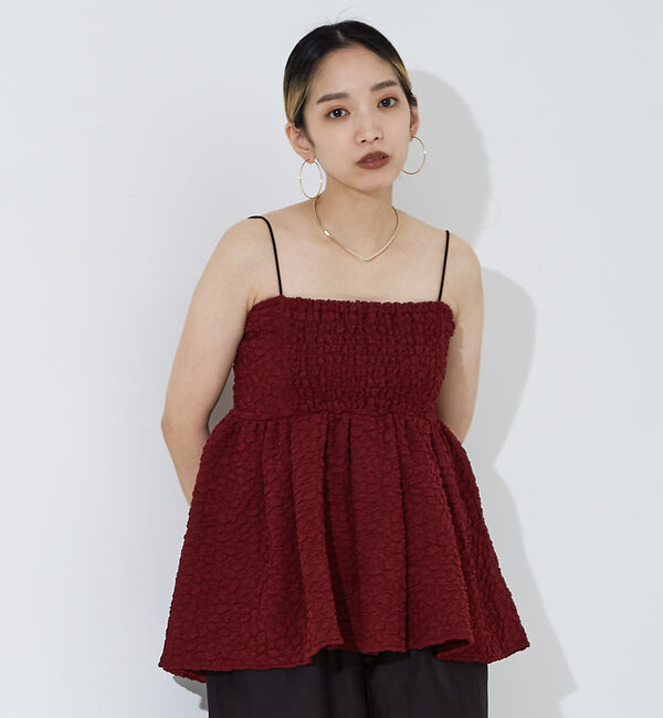 NOMINE「ふくれ ジャガード ビスチェ キャミソール」|キャミソール|