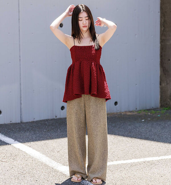 NOMINE「ふくれ ジャガード ビスチェ キャミソール」|キャミソール|