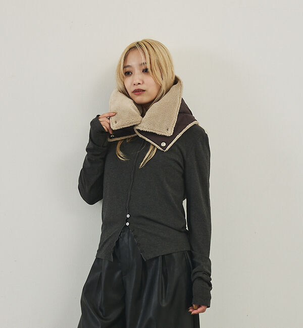 NOMINE「【TAION】ミリタリー リバーシブル ダウンネックウォーマー」|マフラー|