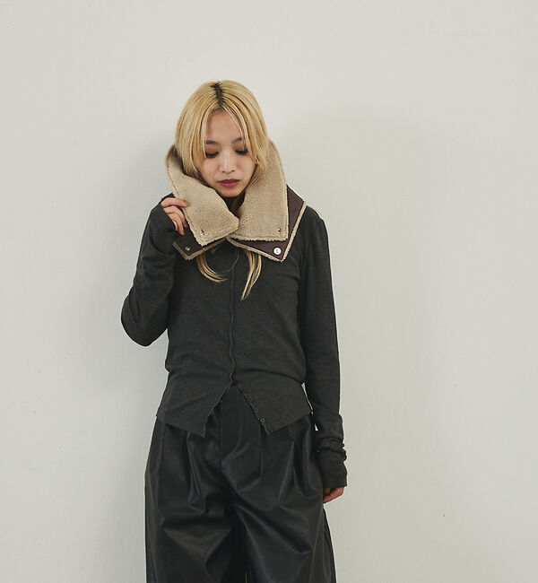 NOMINE「【TAION】ミリタリー リバーシブル ダウンネックウォーマー」|マフラー|