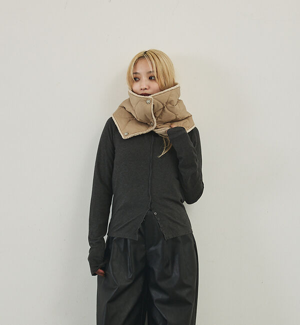 NOMINE「【TAION】ミリタリー リバーシブル ダウンネックウォーマー」|マフラー|