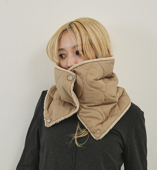 NOMINE「【TAION】ミリタリー リバーシブル ダウンネックウォーマー」|マフラー|