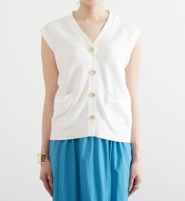 Liesse「V開きニットベスト」|ベスト・ジレ|
