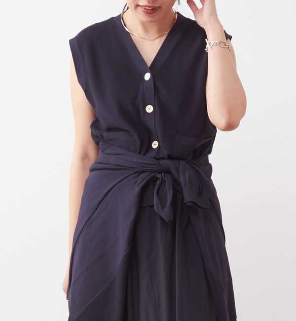 Liesse「V開きニットベスト」|ベスト・ジレ|