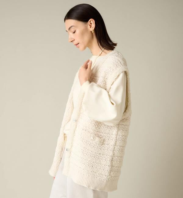 Liesse「ツイーディーニットベスト」|ベスト・ジレ|