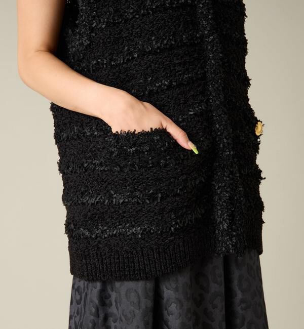 Liesse「ツイーディーニットベスト」|ベスト・ジレ|