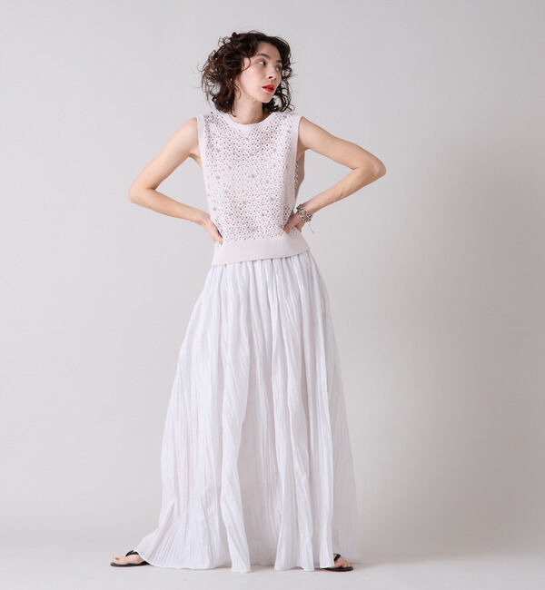 Liesse「パールニットベスト」|ベスト・ジレ|