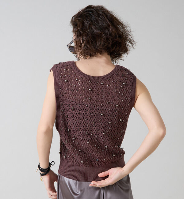 Liesse「パールニットベスト」|ベスト・ジレ|