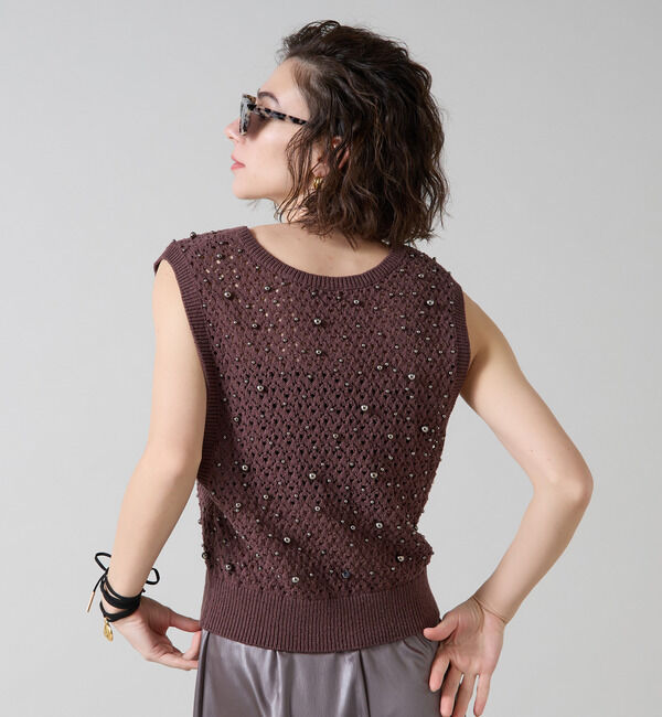 Liesse「パールニットベスト」|ベスト・ジレ|