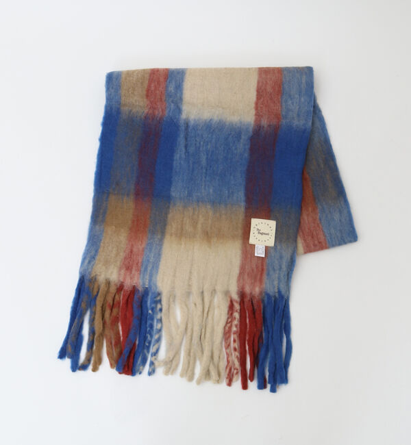 Soffitto「【THE BAGMATI/バグマティ】 チェックマフラー」|マフラー|ホワイト系その他