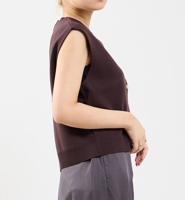 Soffitto「釦付きニットベスト」|ベスト・ジレ|