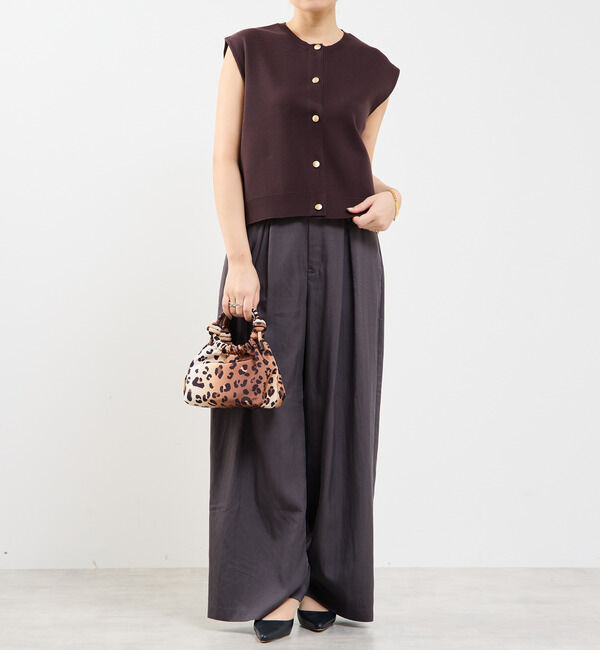 Soffitto「釦付きニットベスト」|ベスト・ジレ|