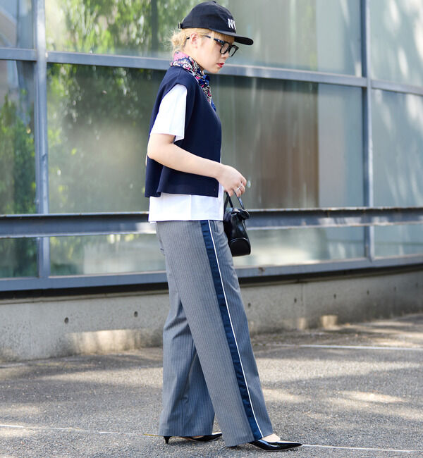 Soffitto「釦付きニットベスト」|ベスト・ジレ|