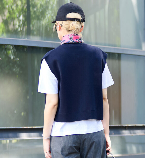 Soffitto「釦付きニットベスト」|ベスト・ジレ|