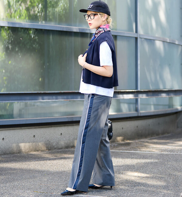 Soffitto「釦付きニットベスト」|ベスト・ジレ|