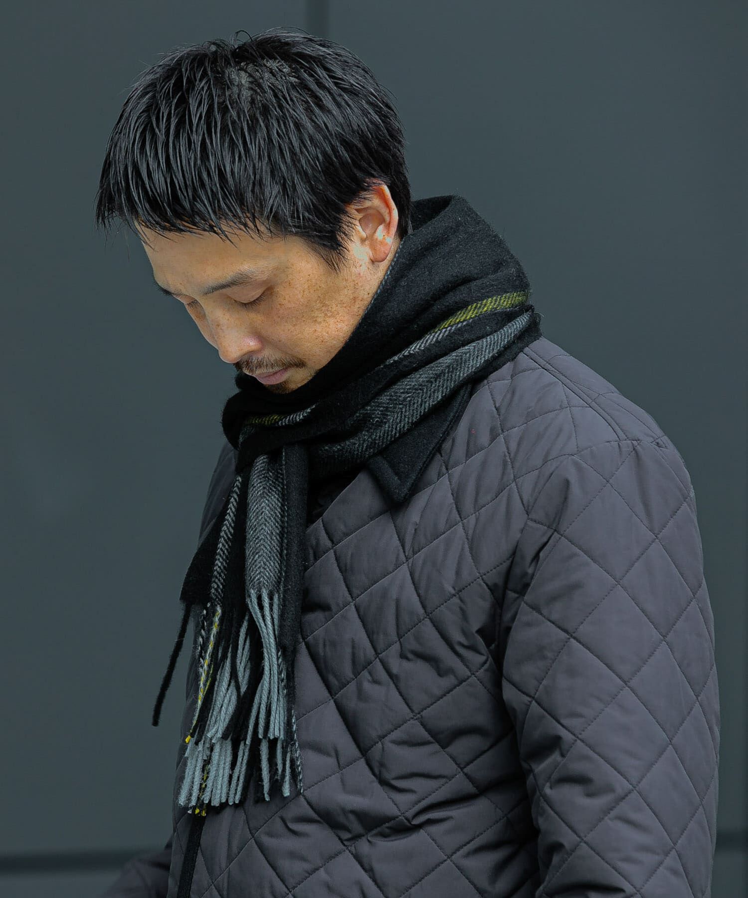 URBAN RESEARCH DOORS「LIFE STYLE TAILOR　サイドラインウールマフラー」|マフラー|