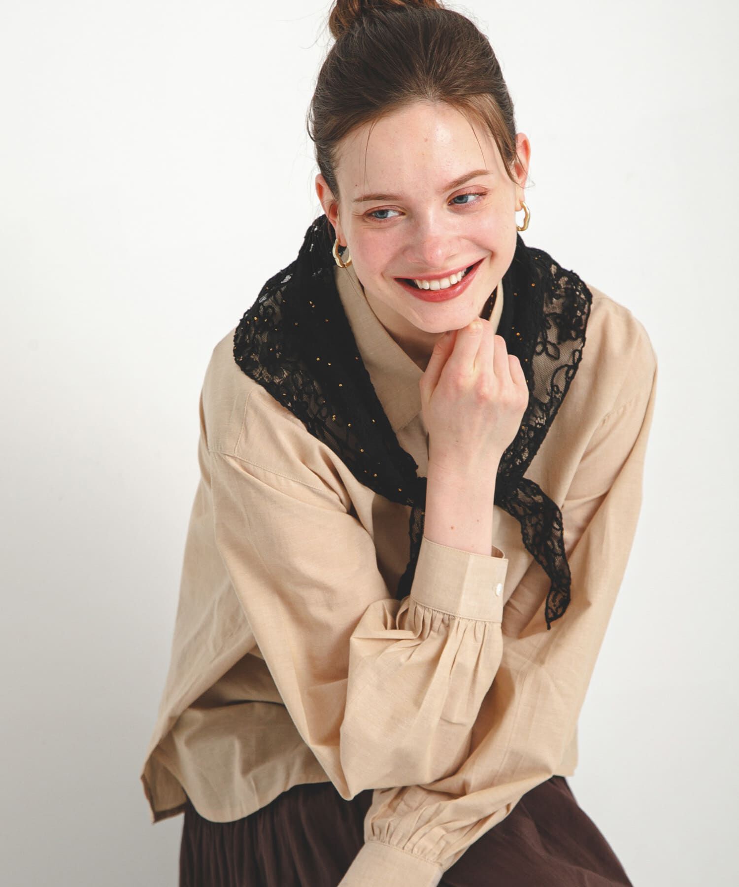 Sonny Label 「チュールエンブロイダリーストール」|ストール|