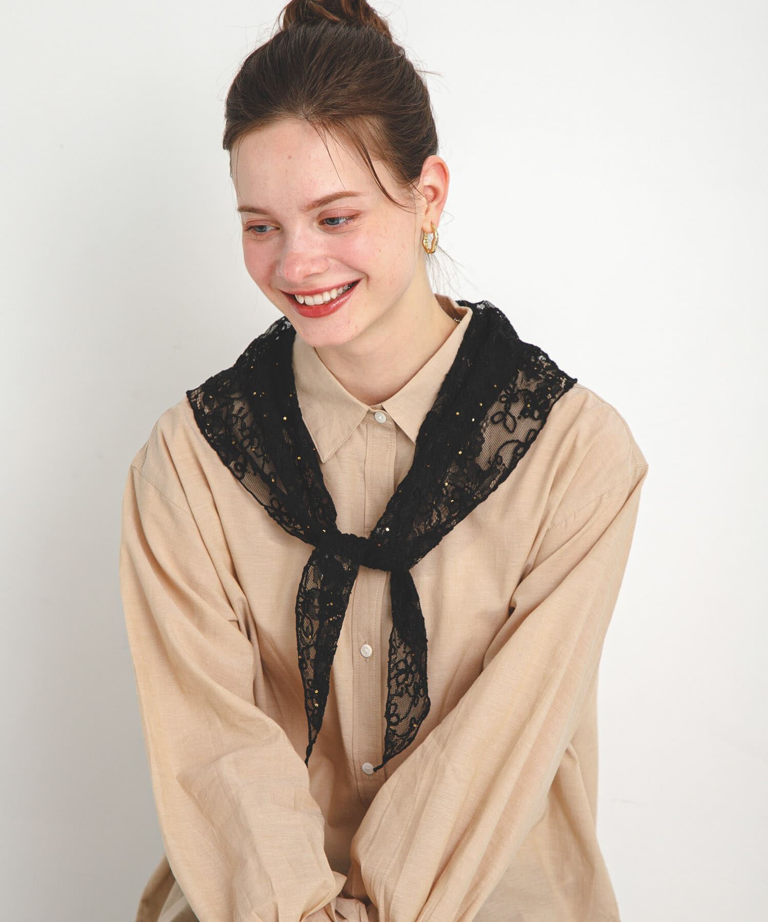 Sonny Label 「チュールエンブロイダリーストール」|ストール|