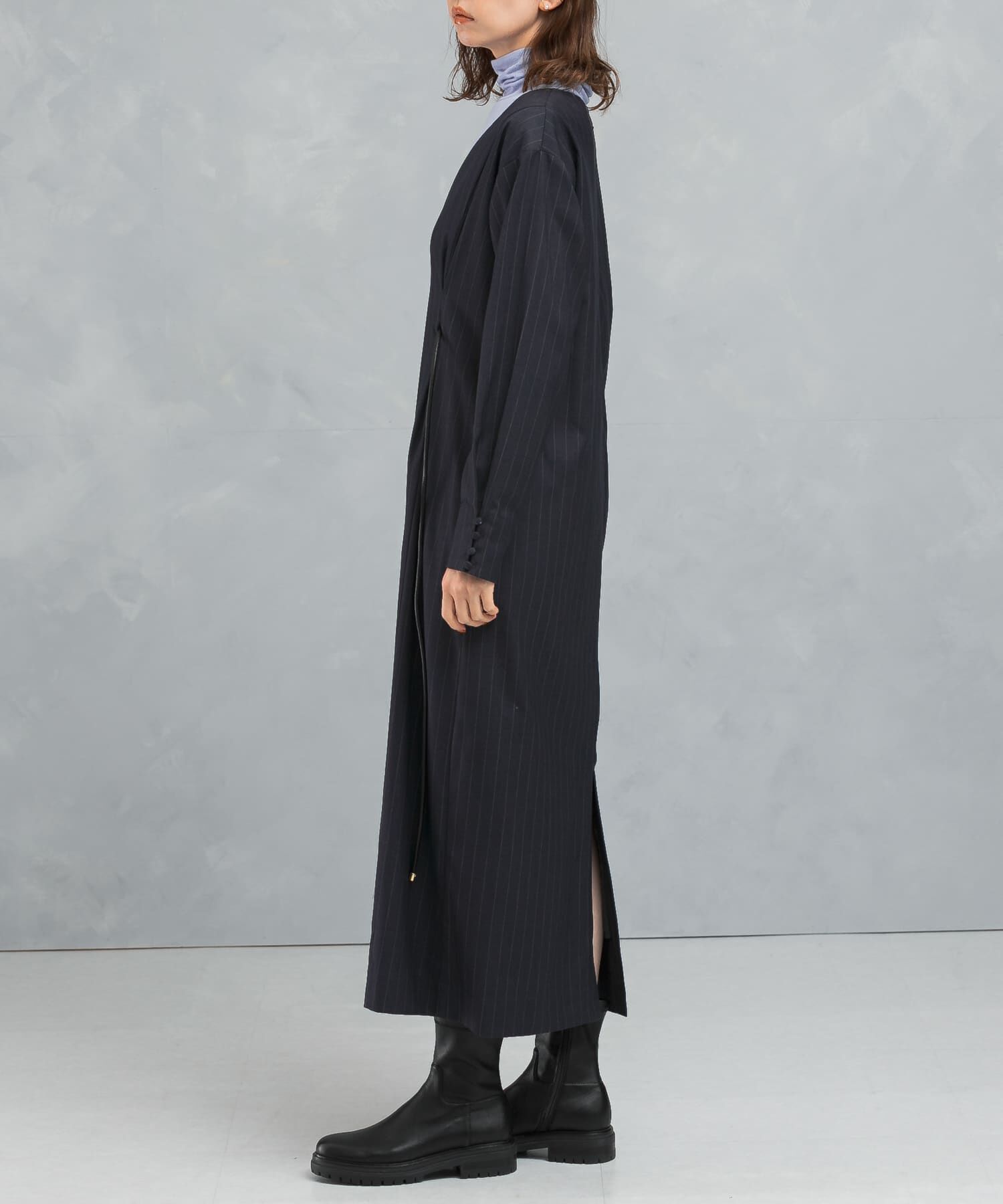 URBAN RESEARCH ROSSO「Vネックベルト付ストレートワンピース」|ワンピース|