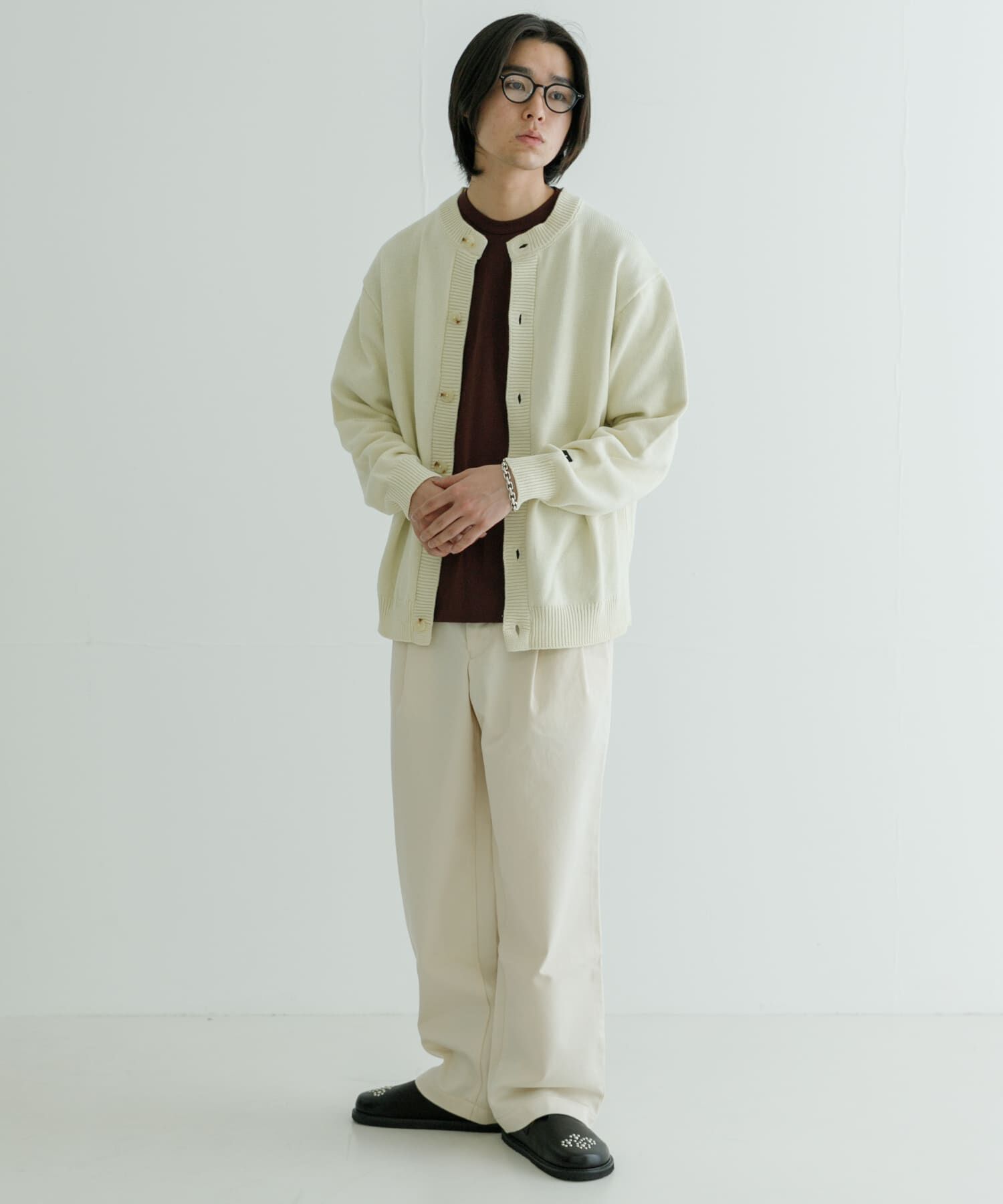 URBAN RESEARCH「『別注』RUSSELL ATHLETIC&times;UR　CREW NECK CARDIGAN」|カーディガン|