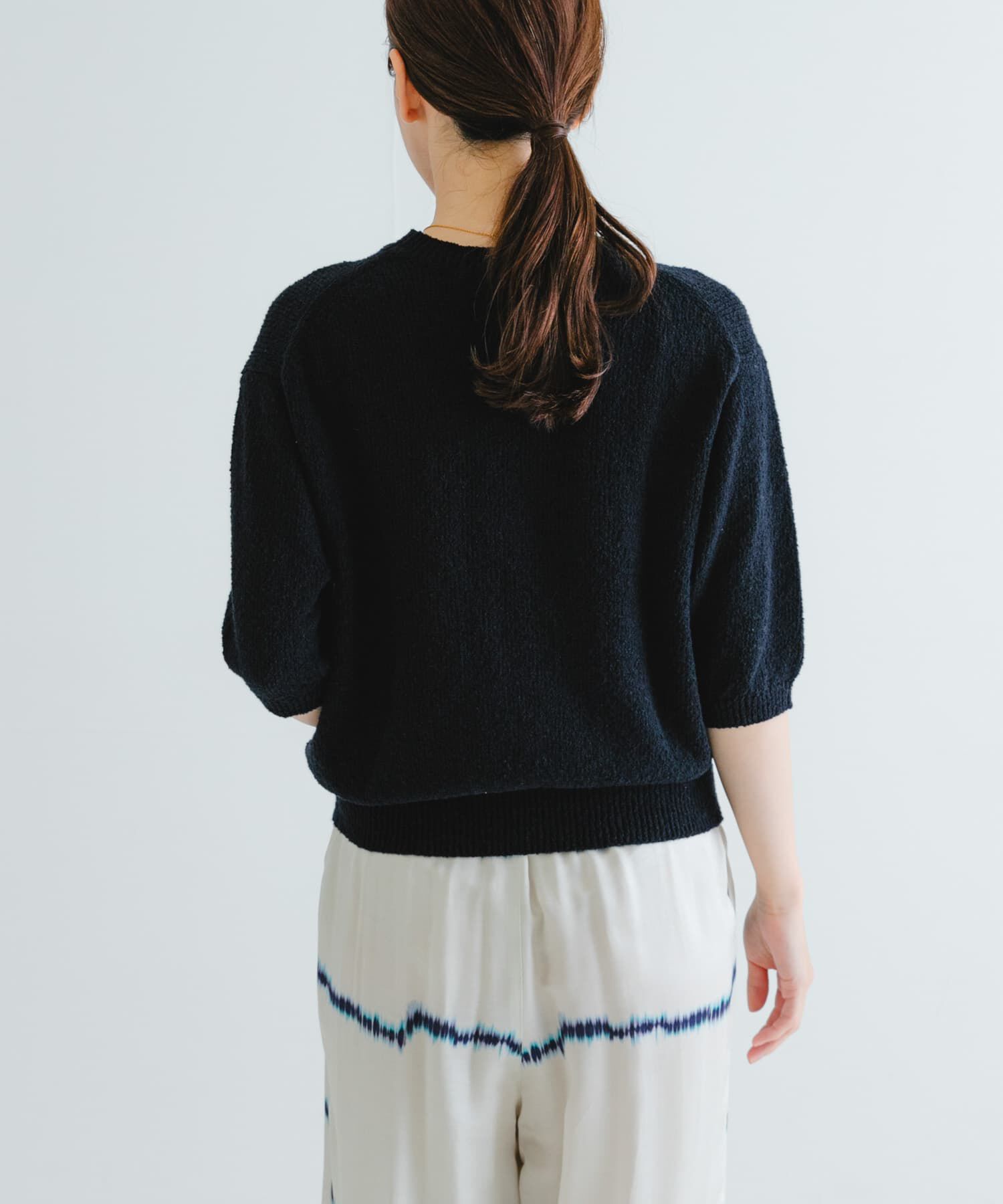 URBAN RESEARCH「ブークレハーフスリーブニット」|ニット・セーター|