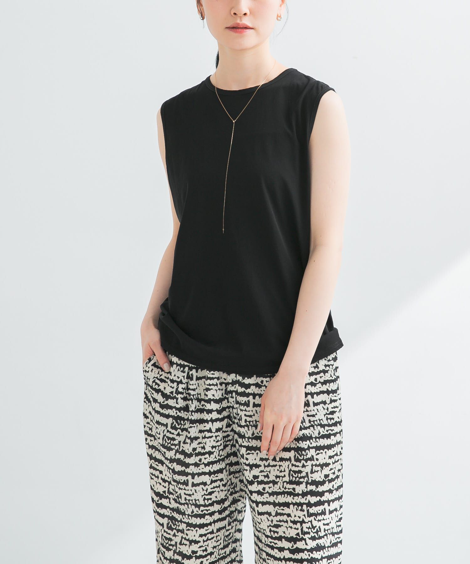 URBAN RESEARCH「new basic　ドライツイストノースリーブカットソー」|Tシャツ・カットソー|