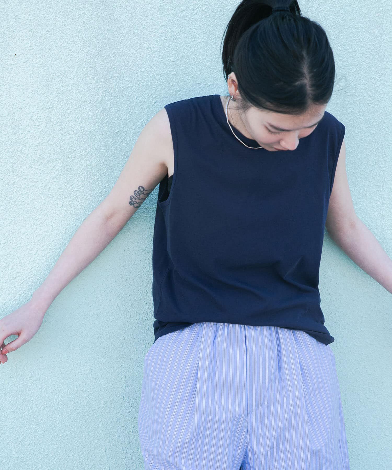 URBAN RESEARCH「new basic　ドライツイストノースリーブカットソー」|Tシャツ・カットソー|