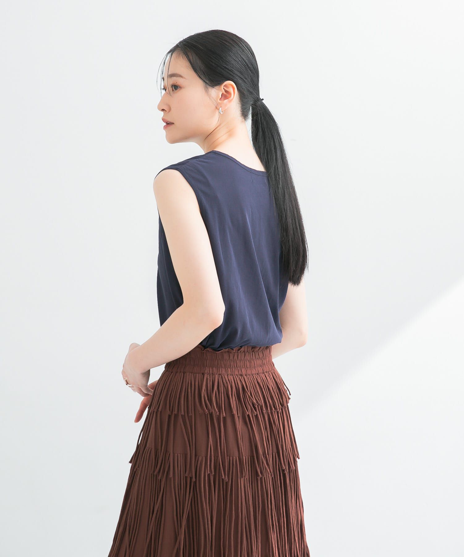 URBAN RESEARCH「new basic　ドライツイストノースリーブカットソー」|Tシャツ・カットソー|