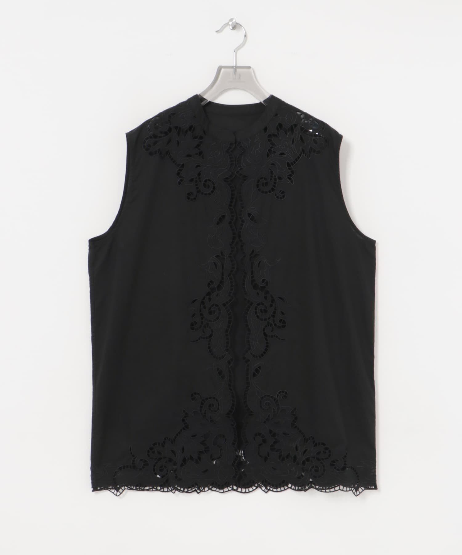 URBAN RESEARCH「カットワークレース刺繍ジレ」|ベスト・ジレ|