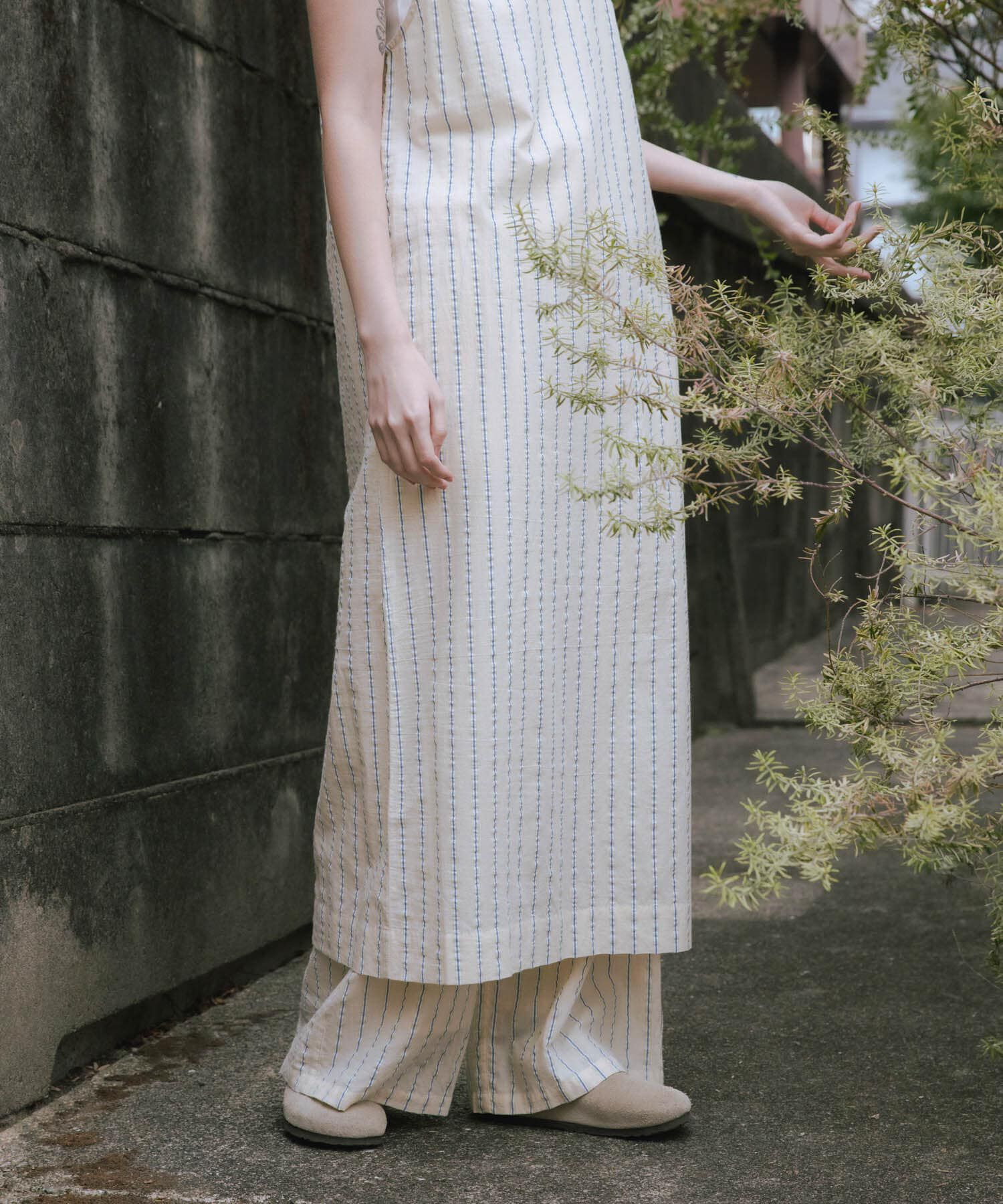 URBAN RESEARCH「new basic　インドコットンサッカーストライプワンピース」|ワンピース|