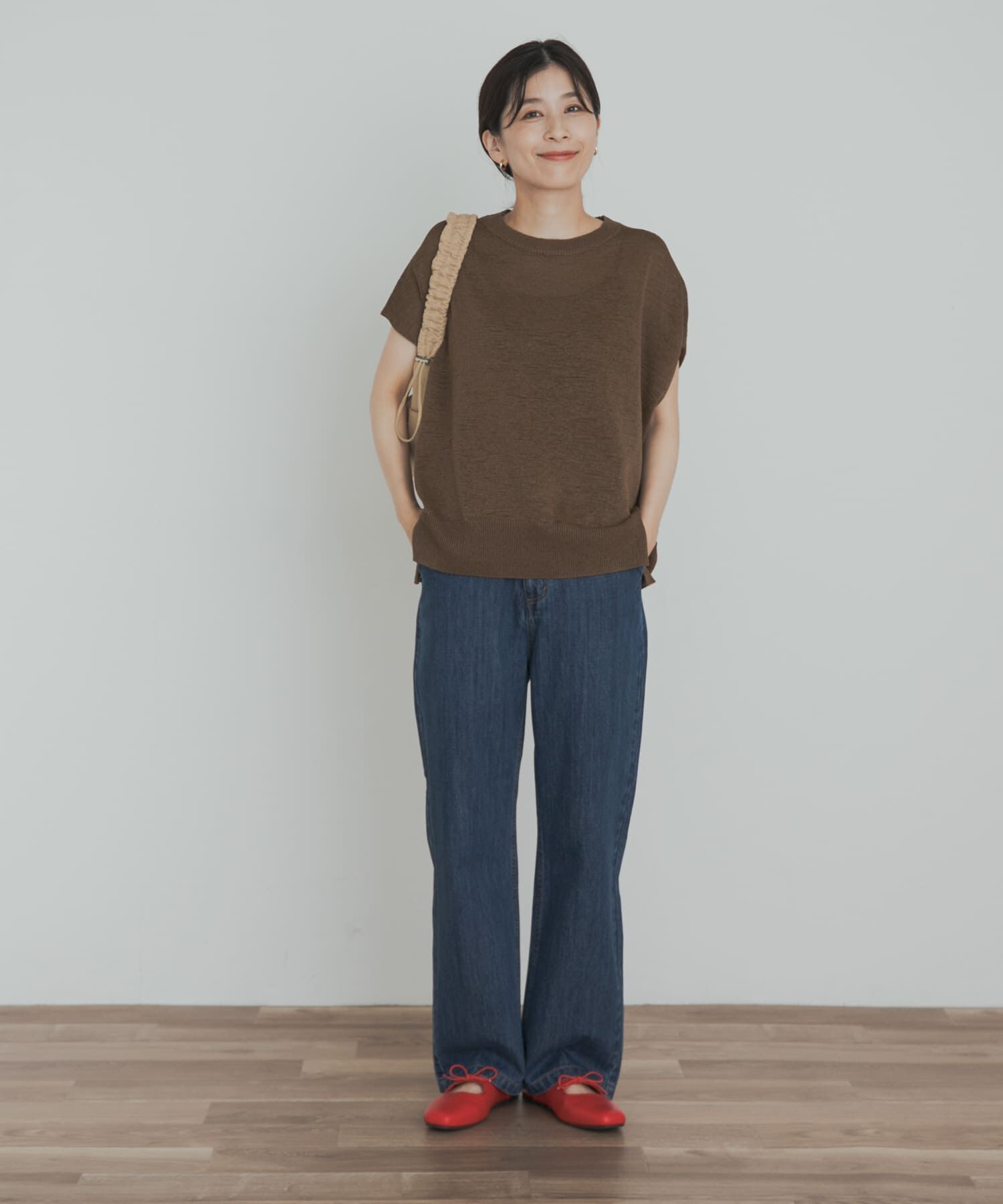 URBAN RESEARCH DOORS「『3サイズ展開』デニムワイドパンツ」|デニム|