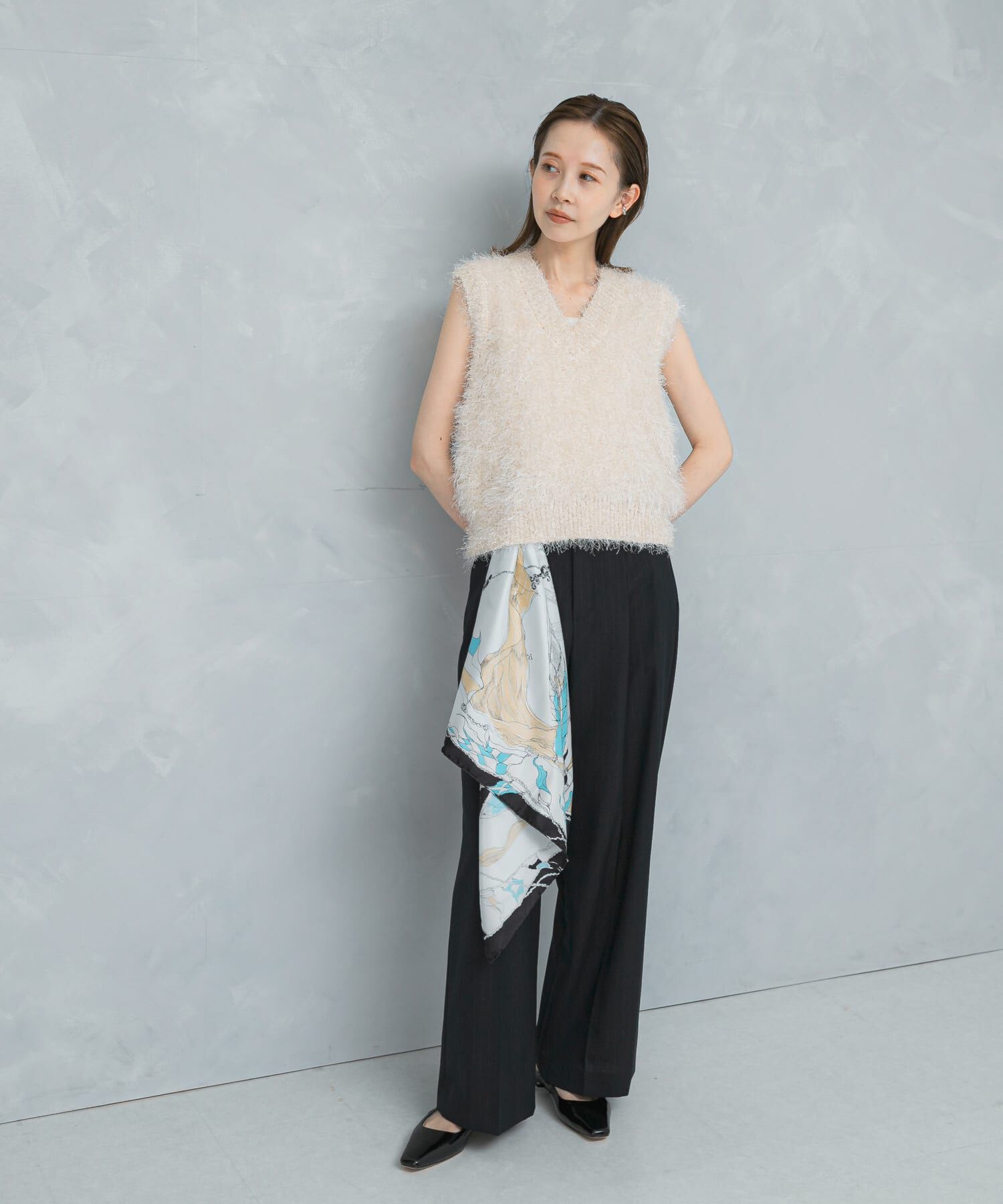 URBAN RESEARCH ROSSO「シャギーニットベスト」|ベスト・ジレ|